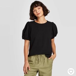 A New Day puff sleeved T-shirt